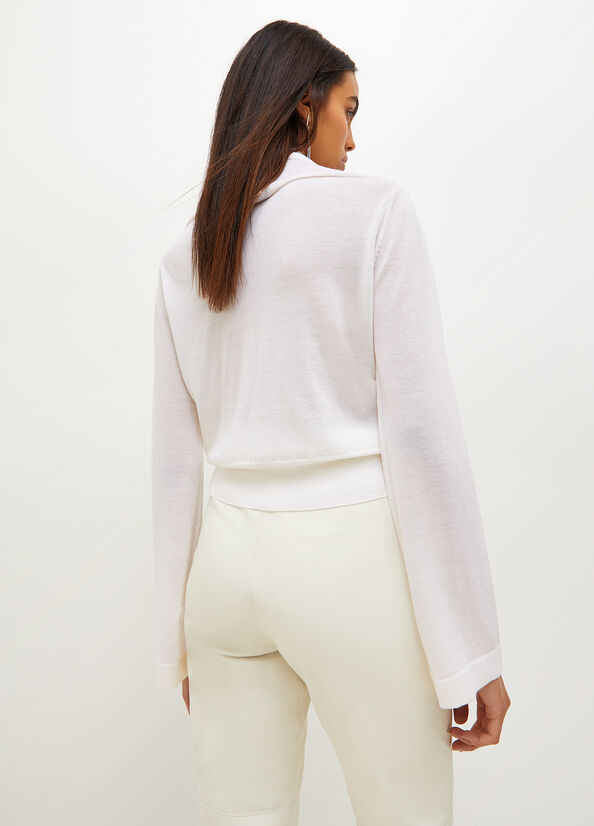 White Liu Jo Wool Women's Sweaters | WPU-216508