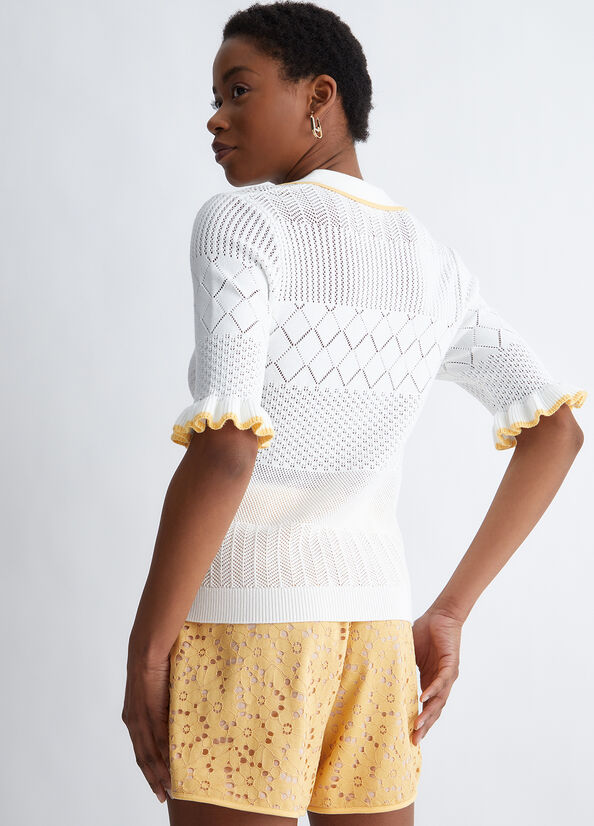 White / Yellow Liu Jo Eco-Friendly Women's Sweaters | MXI-634908