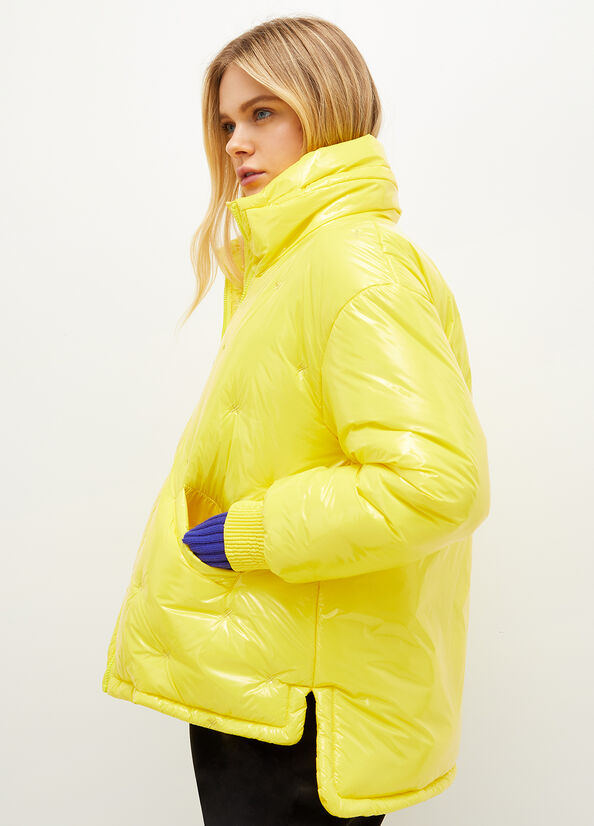 Yellow Liu Jo Quilted Women's Coats | NKX-631928