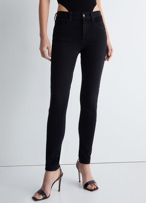 Black Liu Jo Bottom Up Women's Skinny Jeans | TOB-917526