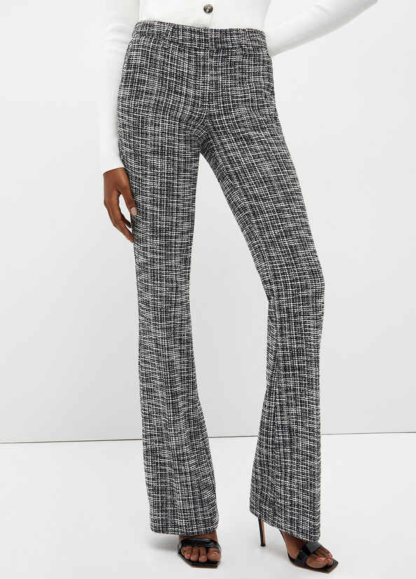 Black Liu Jo Check In Mat Women's Pants | IEY-416729