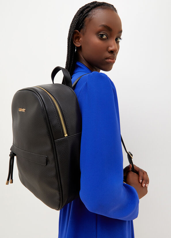 Black Liu Jo Eco-Friendly Women's Backpacks | YGN-521078