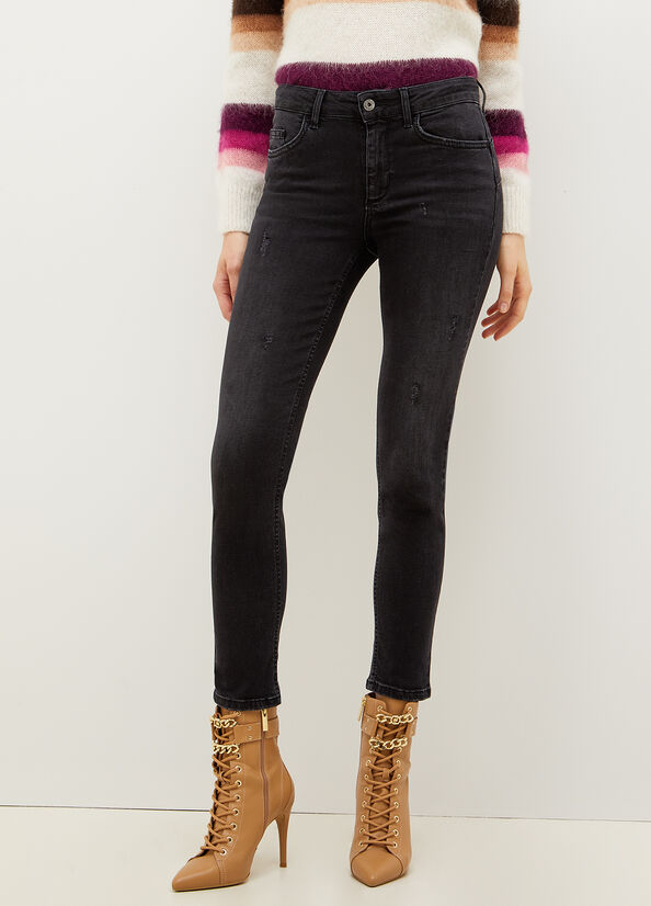 Black Liu Jo Eco-Friendly Women's Skinny Jeans | OJZ-604381