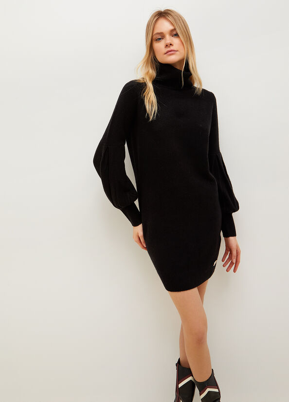 Black Liu Jo Knit Women's Dress | JWP-321458