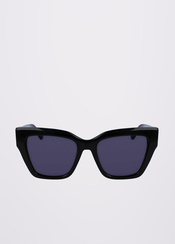 Black Liu Jo Rectangular Women's Sunglasses | TDG-069815