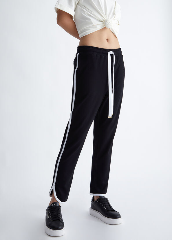 Black / White Liu Jo Jogging Women's Pants | TUR-634278