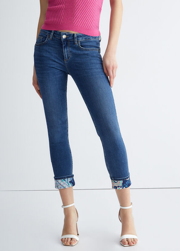 Blue Liu Jo Bottom Up Women's Skinny Jeans | UBP-918306