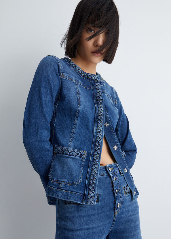 Blue Liu Jo Denim Women's Jackets | KOJ-124976