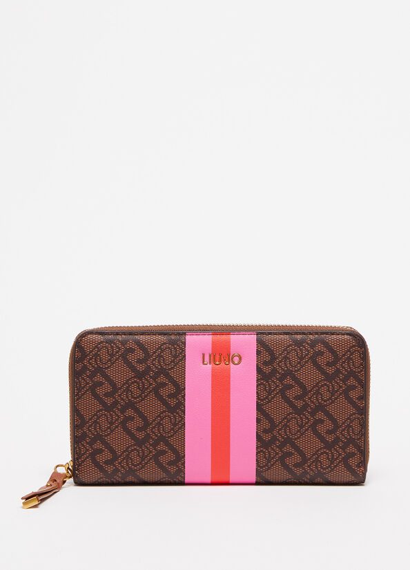 Brown Liu Jo Large Eco-Friendly Women's Wallets | MSU-712360