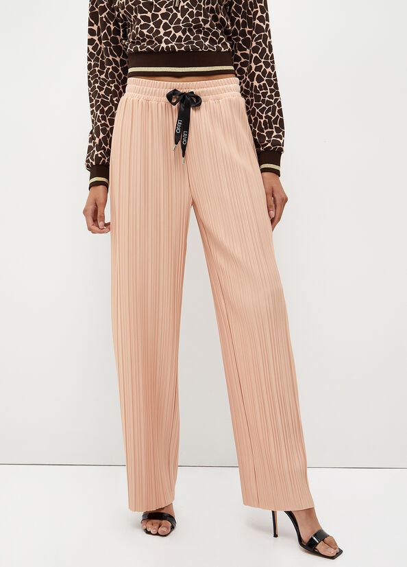 Coral Liu Jo Pleated Women's Pants | PRG-543168