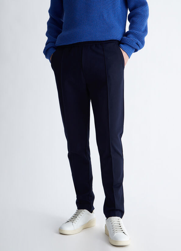 Dark Blue Liu Jo Joggers Men's Pants | NYP-978415