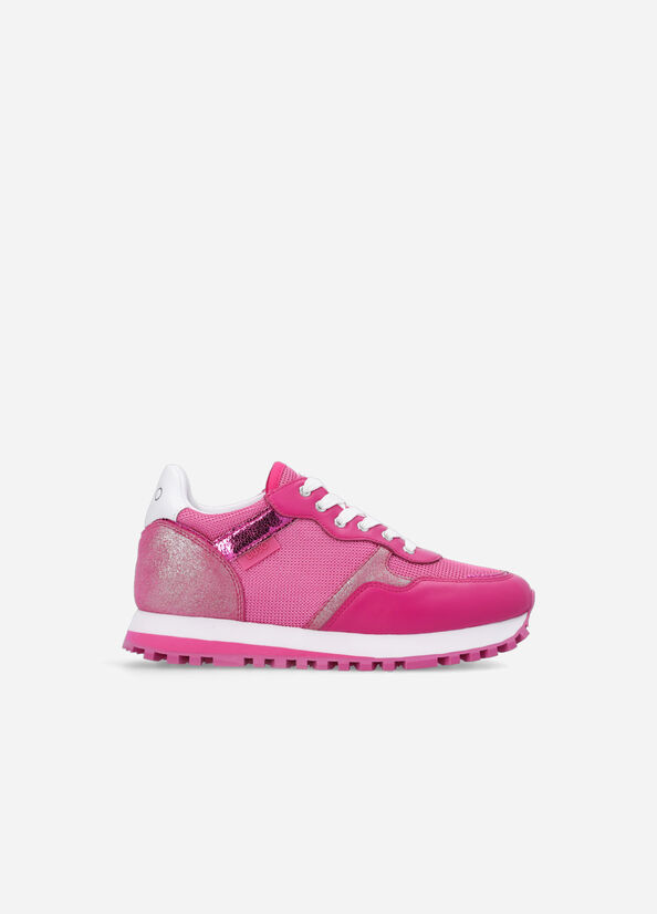 Fuchsia Liu Jo Brighty Mesh Women's Sneakers | KQT-821409