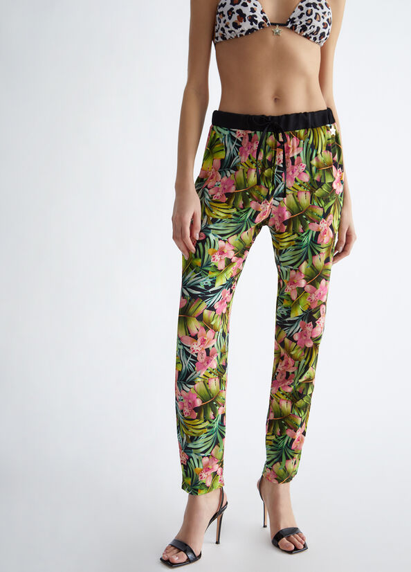 Green Liu Jo Floral Women's Pants | XQN-791528