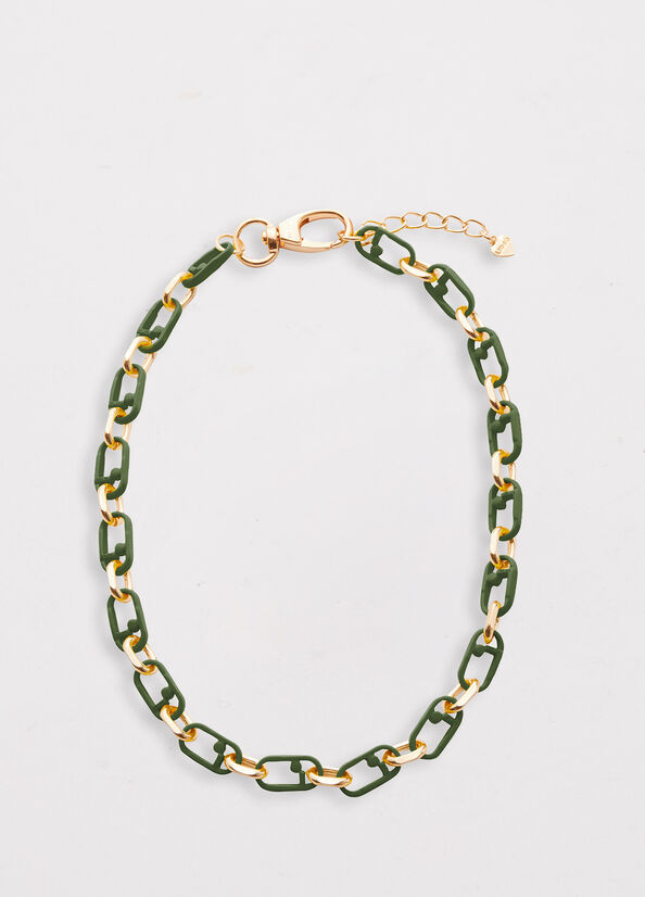 Green Liu Jo Monogram Necklace Women's Jewelry | OJB-872936