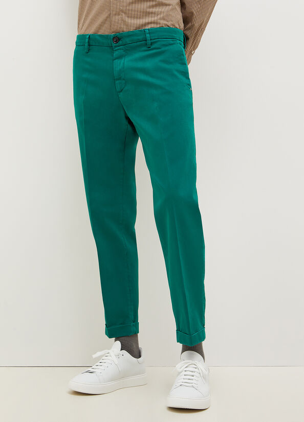 Green Liu Jo Regular Fit Chinos Men's Pants | SHG-746029