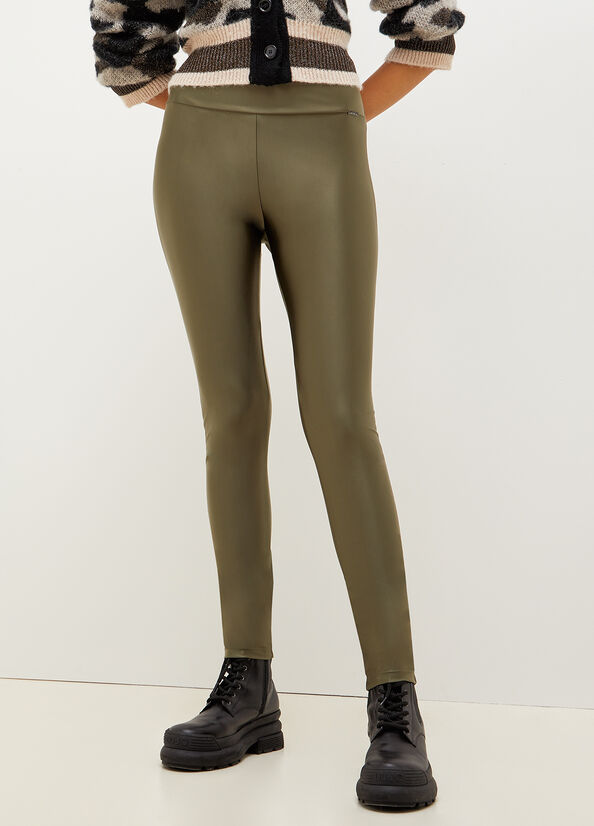 Green Liu Jo Stretch Jersey Leggings Women's Pants | HCE-345680