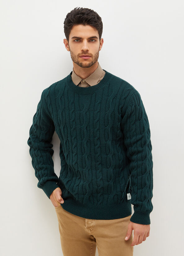 Green Liu Jo Wool Men's Sweaters | XRH-674519