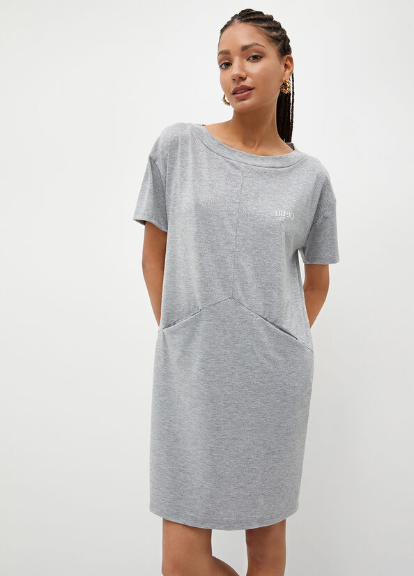 Grey Liu Jo Lurex® Jersey Women's Dress | SJH-138259