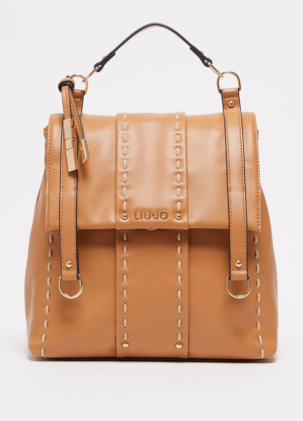 Light Brown Liu Jo Eco-Friendly Women's Backpacks | GFW-613059