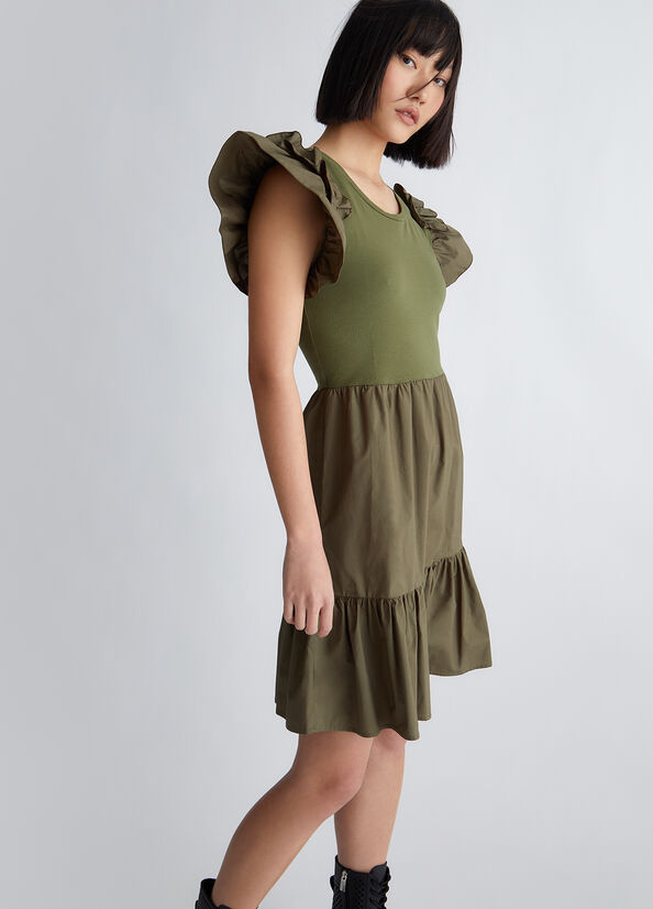 Olive Liu Jo Cotton Women's Dress | WGZ-738125