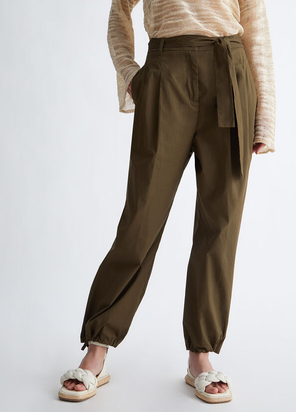 Olive Liu Jo Poplin Women's Pants | MFS-420879