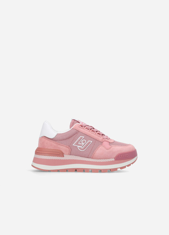 Pink Liu Jo Brighty Mesh Women's Sneakers | YIP-852109