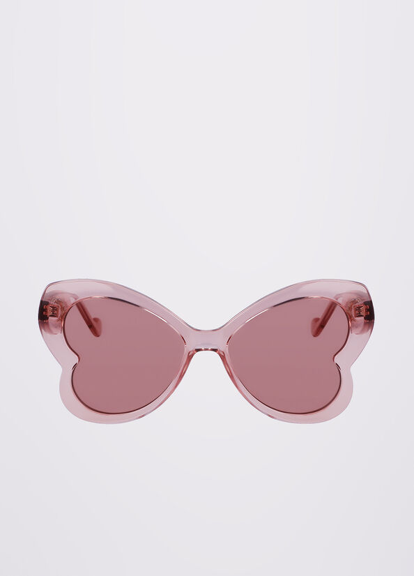 Pink Liu Jo Butterfly Women's Sunglasses | JQT-895731