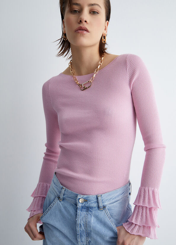 Pink Liu Jo Eco-Friendly Women's Sweaters | HYF-621748