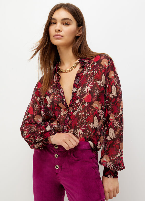 Pink Liu Jo Printed Women's Shirts | UWC-916783