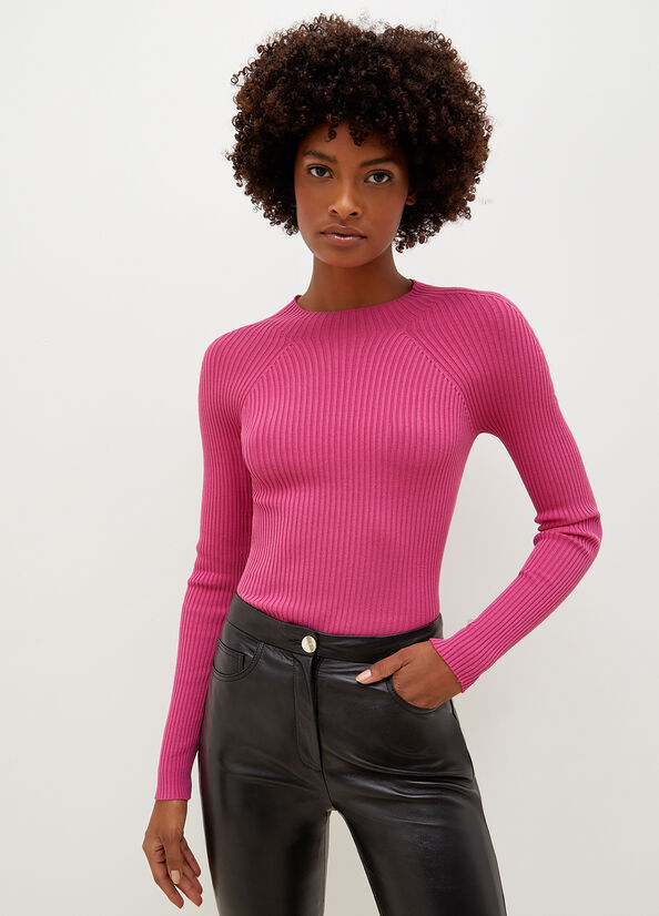 Pink Liu Jo With Cut-Outs Women's Sweaters | HVP-506491