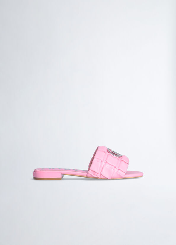 Pink Liu Jo With Logo Women's Flat Shoes | RNZ-132054