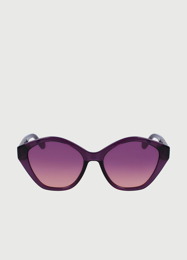 Purple Liu Jo With Jewel Chains Women's Sunglasses | EWP-621590