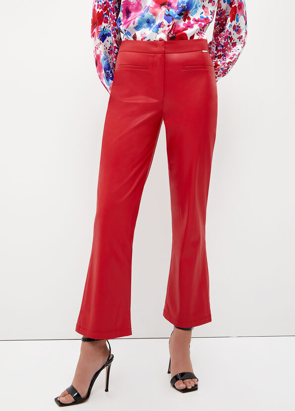 Red Liu Jo Fabric Women's Pants | ZVD-507326