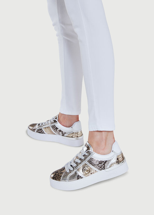 Snake Liu Jo With Snakeskin Effect Print Women's Sneakers | WNJ-938541