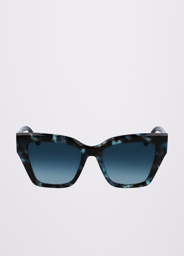 Turquoise Liu Jo Rectangular Women's Sunglasses | CQP-932580