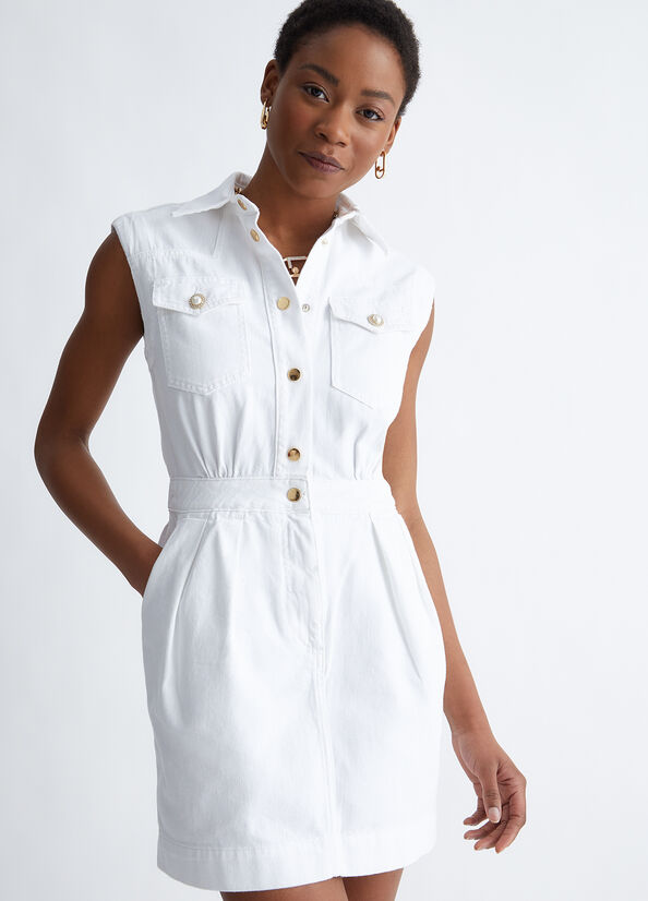 White Blue Liu Jo Denim Women's Dress | TRL-413950