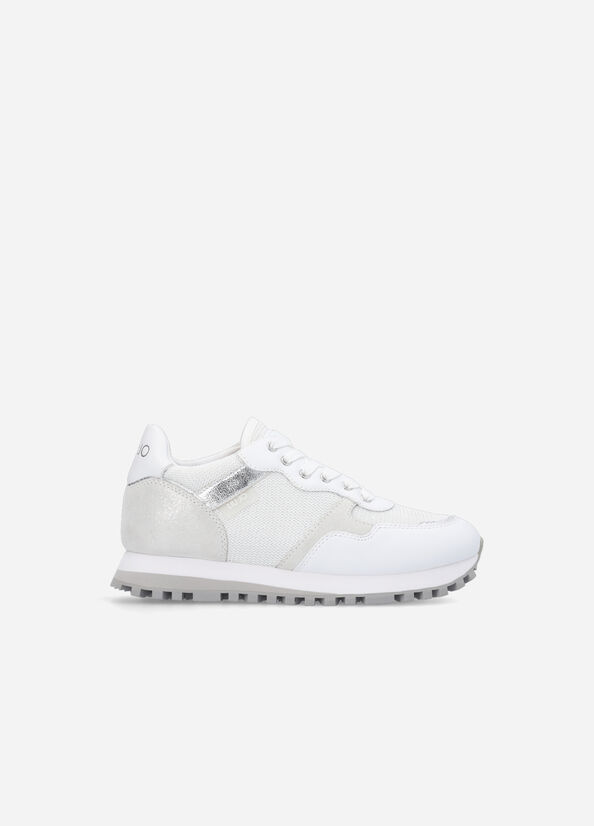 White Liu Jo Brighty Mesh Women's Sneakers | AIV-297813