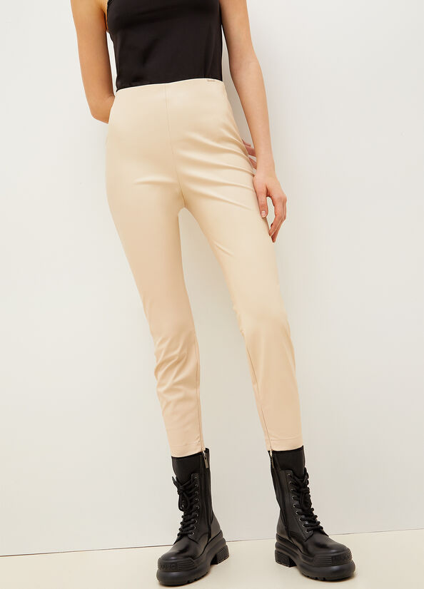 White Liu Jo Fabric Women's Pants | OIL-860924