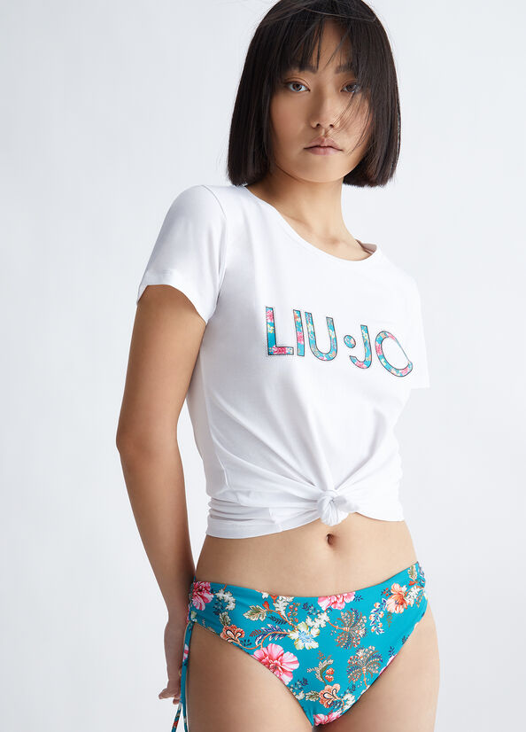 White Liu Jo With Logo Women's Tops | NWF-609572