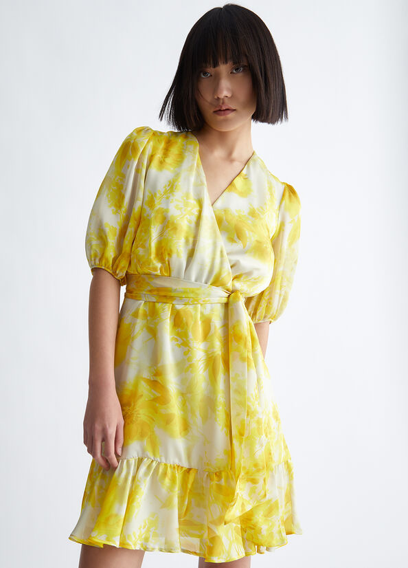 Yellow Liu Jo Floral Formal Women's Dress | BYN-103698